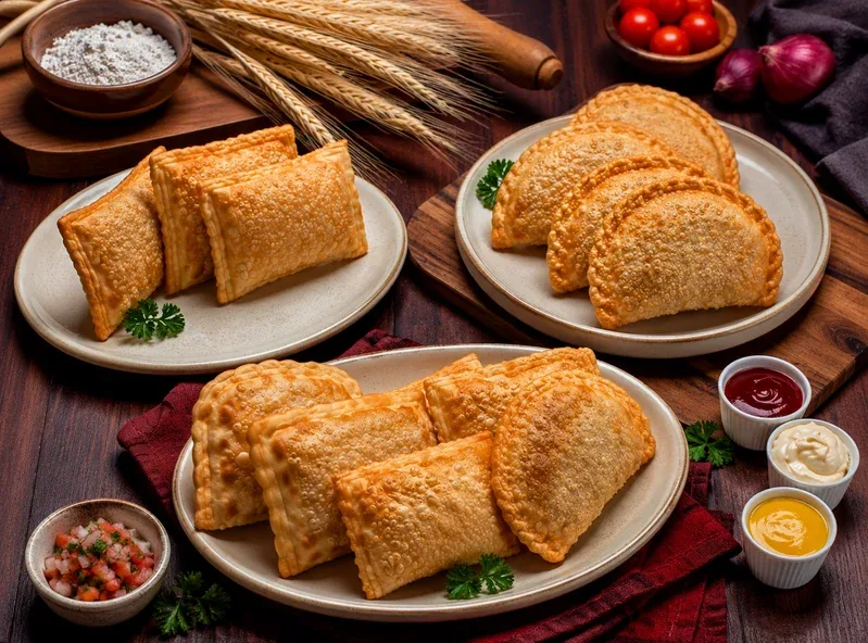 Pastel J.A para Fritar de Carne e Queijo — para fritar congelado