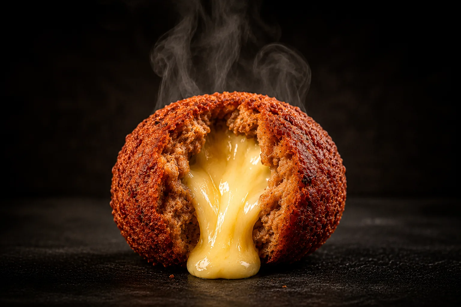 Bolinho de carne com Queijo - Já frita  — pronto em minutos congelado